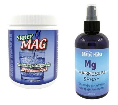 Magnesium - SuperMAG och Spray
